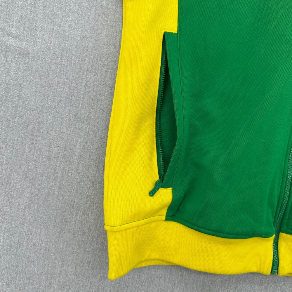 Adidas Brazil Track Jacket Mens Large Green 1978 World Cup Retro Full Zip Coat - Picture 4 of 8